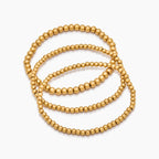 433 Gold Beaded Bracelet Stack