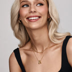 Bubble Statement Initial Necklace