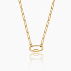 Carabiner Charm Lock Necklace