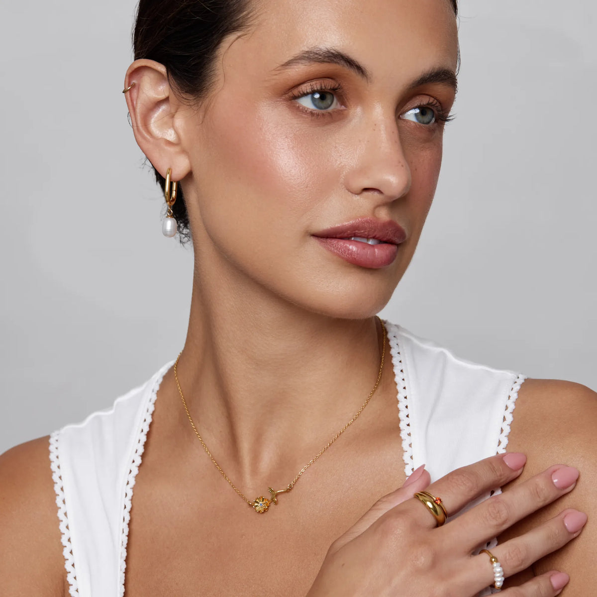 Dainty Birthflower Necklace