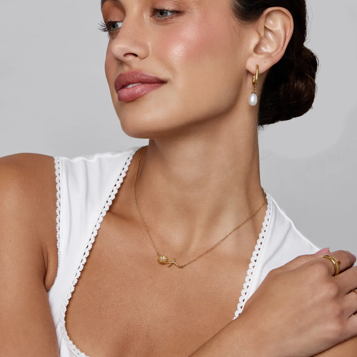 Dainty Birthflower Necklace