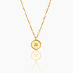 Initial Stamp Necklace