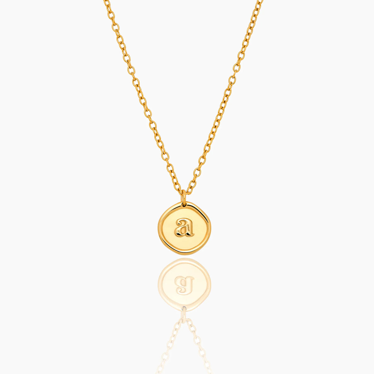 Initial Stamp Necklace