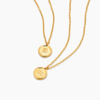 Initial Stamp Necklace