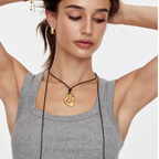 Molten Wave Cord Necklace