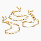 Engraved Name-Date Paperclip Bracelet