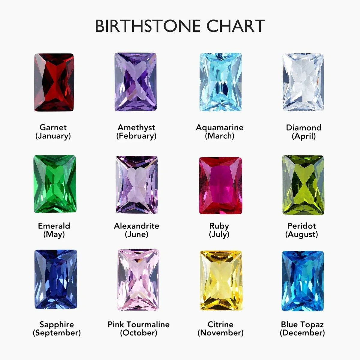 Paperclip Initial Birthstone Bracelet
