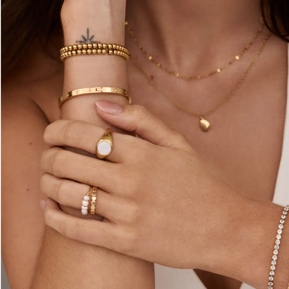Mother Of Pearl Ring