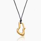 Molten Wave Cord Necklace