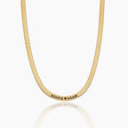 Engraved Herringbone Necklace