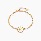 Engraved Compass Bracelet