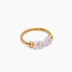 Mini Pearl Row Ring